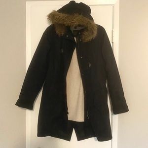 MADEWELL Wearmaster Black Parka Jacket - Small